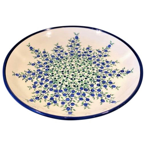 BLUEBERRY 13" Stoneware Round Platter, Classic Edition