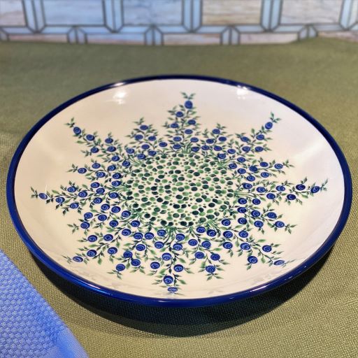 BLUEBERRY 13" Stoneware Round Platter, Classic Edition